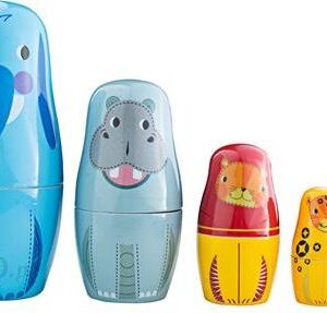 Bigjigs Toys Sorter Dla Dzieci Zwierzęta Dżungla Matrjoszka