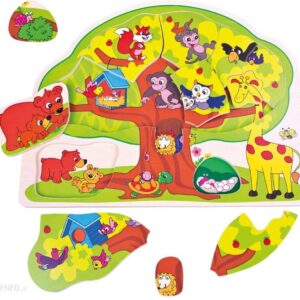 Bino Puzzle Wesołe Zwierzątka