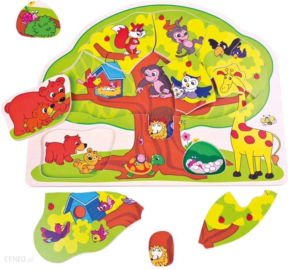 Bino Puzzle Wesołe Zwierzątka