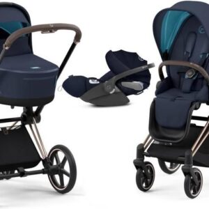 Cybex Priam 3.0 Głęboko-Spacerowy + Cloud Z 0-13Kg Zestaw 3W1 Nautical Blue