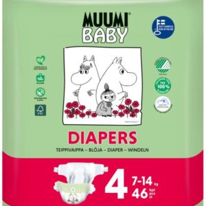 Muumi Pieluchy Jednorazowe Baby Maxi (7-14Kg) 46Szt