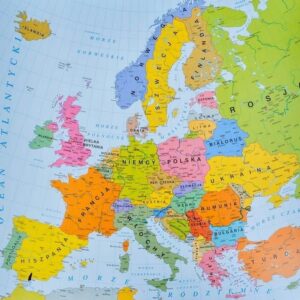 Podklad na biurko: mapa polityczna Europy